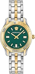 Versace Greca Time Lady VRSCVE6C00423 Altın-Yeşil Kadın Kol Saati