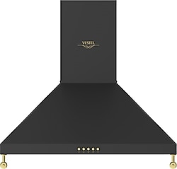 Vestel AD-60041 RS Rustik Siyah Duvar Tipi Ankastre Davlumbaz