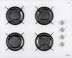 Vestel AO-65104 B-T Beyaz Cam Ankastre Ocak