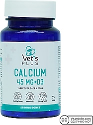 Vet's Plus Calcium Köpek ve Kediler için 75 Tablet