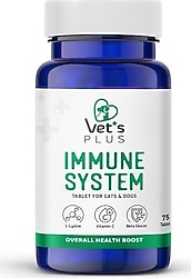 Vet's Plus Immune System Köpek ve Kediler için 75 Tablet