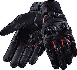 Vexo GP Tech Pro Air Siyah-Kırmızı Motosiklet Eldiveni