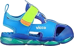 Vicco Live Işıklı Saks Mavi Bebek Sandalet