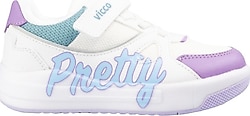 Vicco Pretty 220.B25Y.113-11 Beyaz Işıklı Kız Bebek Ayakkabısı