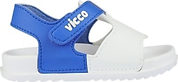 Vicco Sevan Beyaz-Saks Mavi Bebek Sandalet