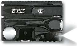 Victorinox 0.7300.T3 Şeffaf Siyah Swiss Card Lite