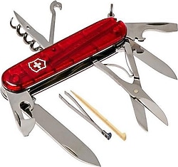 Victorinox Climber 1.3703.T Şeffaf Kırmızı 14 Fonksiyonlu Çok Amaçlı Çakı