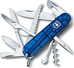 Victorinox Huntsman 1.3713.T2 Şeffaf Mavi 15 Fonksiyonlu Çok Amaçlı Çakı