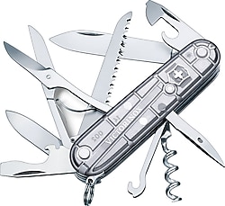 Victorinox Huntsman 1.3713.T7 Şeffaf Gümüş 15 Fonksiyonlu Çok Amaçlı Çakı