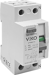 Viko VTR2-63300 2x63 A 300 mA AC Tipi Kaçak Akım Rölesi