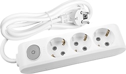Viko Multi-let 90117303 Topraklı Anahtarlı Beyaz 3 m 3'lü Priz