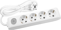 Viko Multi-let 90117402 Topraklı Anahtarlı Beyaz 2 m 4'lü Priz