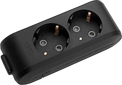 Viko Multi-let 90133200 Topraklı Kablosuz Siyah 2'li Priz