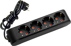 Viko Multi-let 90133403 Topraklı Siyah 3 m 4'lü Priz