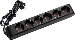 Viko Multi-let 90133601 Topraklı Siyah 1 m 6'lı Priz