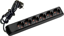 Viko Multi-let 90133603 Topraklı Siyah 3 m 6'lı Priz