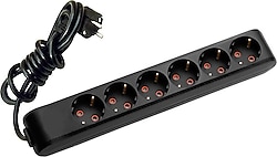 Viko Multi-let 90133605 Topraklı Siyah 5 m 6'lı Priz