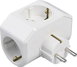 Viko Yonca Plus 90303003 Topraklı Beyaz 3'lü Golyat Priz
