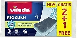 Vileda Pro Clean Düz Sünger 2+1