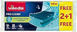 Vileda Pro Clean Oluklu Sünger 2+1