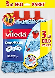 Vileda Supermocio Klasik 3'lü Yedek Paspas