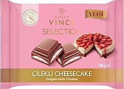 Vince Çilekli Cheesecake Çikolata 100 gr