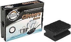 Vindex Glitters 4'lü Ekstra Siyah Sünger