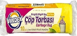 Vindex Limon Kokulu Büyük Boy Çöp Poşeti 10'lu