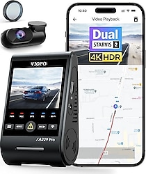 Viofo A229 Pro Ön ve Arka Araç Kamerası Seti
