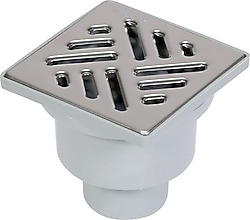 Visam 751-001 Plastik Çerçeveli Alttan Çıkışlı Yer Sifonu