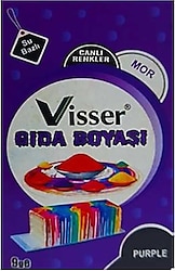 Visser Mor 9 gr Toz Gıda Boyası