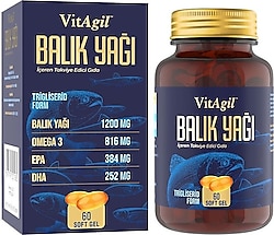 VitAgil Omega-3 1200 Balık Yağı 60 Softjel