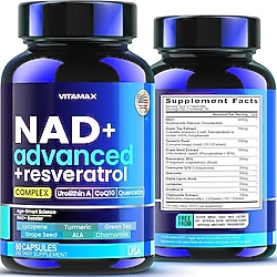 Vitamax NAD+ Advanced + Resveratrol Complex 60 Kapsül