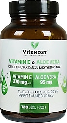 Vitamost Vitamin E & Aloe Vera 550 mg 120 Soft Jel Kapsül