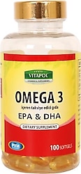 Vitapol Omega 3 Balık Yağı 1000 mg 100 Softgel