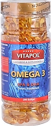 Vitapol Omega 3 1000 mg Balık Yağı 200 Softgel 3'lü