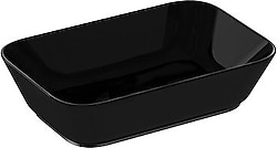 VitrA 7425B070-0016 Geo Çanak Dikdörtgen Lavabo - Siyah