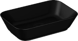VitrA 7425B083-0016 Geo 60x39 cm Dikdörtgen Çanak Lavabo - Mat Siyah