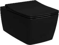 VitrA 7672B070-0559 Metropole Sıva Altı 56 cm Asma Klozet - Siyah
