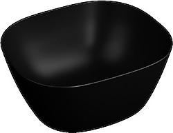 VitrA 7811B483-0016 Plural Kare 45 cm Yüksek Çanak Lavabo - Mat Siyah