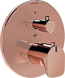 VitrA Root Round A4269526 Bakır Ankastre Termostatik Duş Bataryası