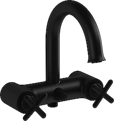 VitrA Origin A4289336 Classic Mat Siyah Banyo Bataryası