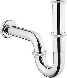 VitrA A45151 P Tipi Krom Lavabo Sifonu