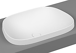 VitrA 5653B401-0016 Frame 57 cm Mat Beyaz Tezgah Üstü TV Lavabo