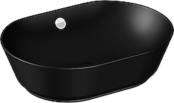 VitrA Geo 7427B083-0012 55 cm Mat Siyah Oval Çanak Lavabo