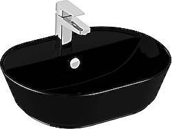 VitrA Geo 7428B070-0001 55x43 cm Siyah Çanak lavabo