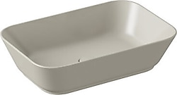VitrA Geo Dikdörtgen 60x39 cm Armatür Deliksiz Çanak Lavabo
