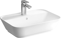 VitrA Geo Tek Armatür Delikli 60x43 cm Dikdörtgen Çanak Lavabo
