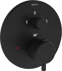 VitrA Origin A4267136 Termostatik Ankastre Mat Siyah Banyo Bataryası