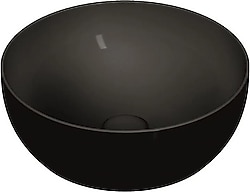 VitrA Outline 5992B483-0016 40 cm Mat Siyah Yuvarlak Lavabo